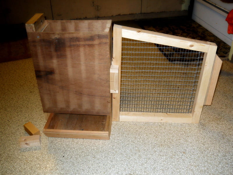 big feeder with the bit of separation wall